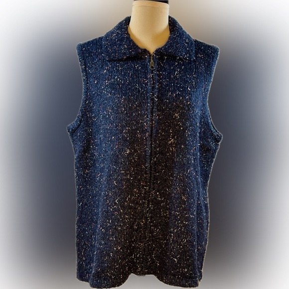 CJ Banks Jackets & Blazers - Vintage women’s CJ Banks Confetti sweater vest,  1X